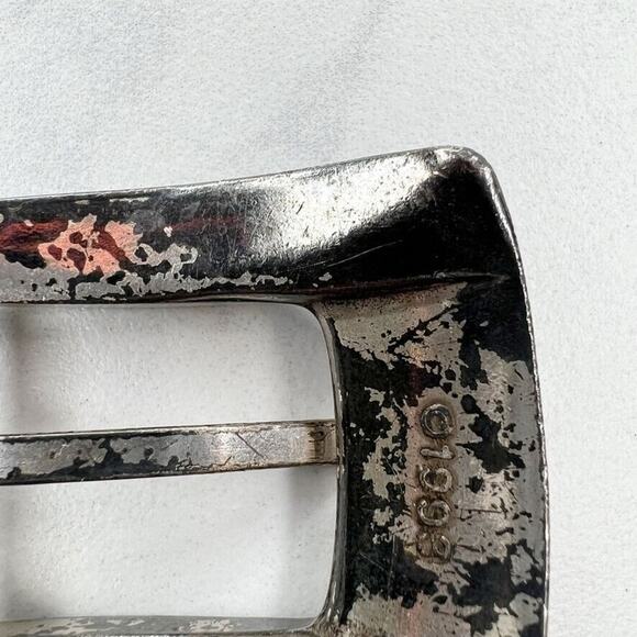 Vintage 1993 Silver Tone Simple Western Style Belt Buckle - Picture 7 of 10